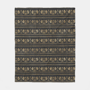 Cobertor De Velo Cinzas Escuras e Padrão de Unicórnio Boêmico Doura