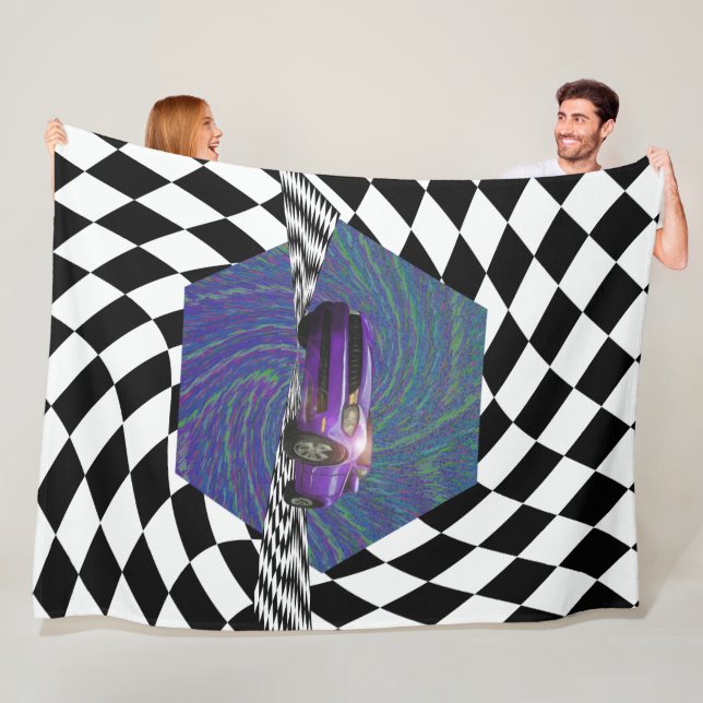 Cobertor De Velo Círculo de Vencedor de Carros Roxos (In Situ)