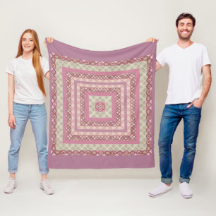 Cobertor De Velo Círculo mandala em torno de cor púrpura pastosa 