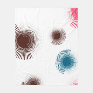 Cobertor De Velo Círculos coloridos, legal, de pinceladas urbanas