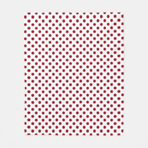 Cobertor De Velo Círculos de Bolinhas Vermelhas Crimson