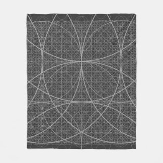Cobertor De Velo Círculos Geométricos Sagrados Flor de Vida