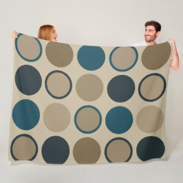 Cobertor De Velo Círculos Teais e Toucáveis