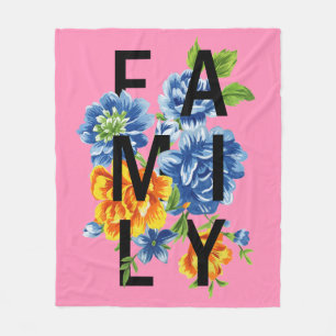 Cobertor De Velo Citação da Família Floral