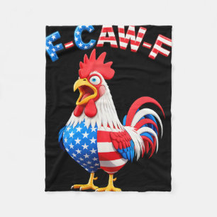 Cobertor De Velo Citação de Humor de Frango F-caw-f Galo Meme Engra