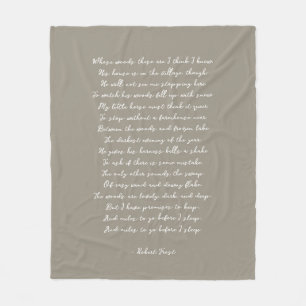 Cobertor De Velo Citação de Letra de Música de Poema Personalizado