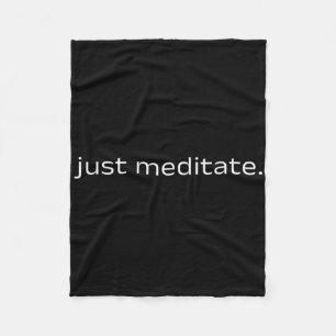 Cobertor De Velo Citação de Meditação Mindfulness Yoga Paz Interior