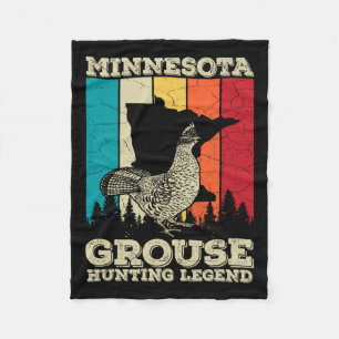 Cobertor De Velo Citação do Minnesota Ruffed Grouse Para um Ruffed