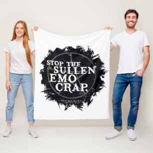 Cobertor De Velo Citação "Emo" sobrenatural