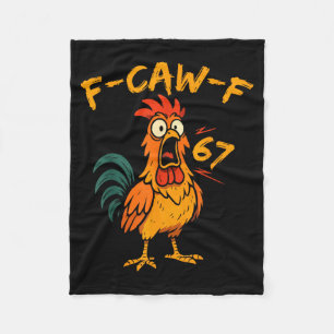 Cobertor De Velo Citação engraçada de humor de galinha F-caw-f Galo