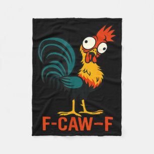 Cobertor De Velo Citação engraçada de humor de galinha Rooster Meme