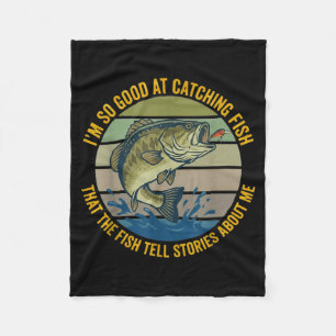 Cobertor De Velo Citação engraçada de pesca B Pescador Isca Humor