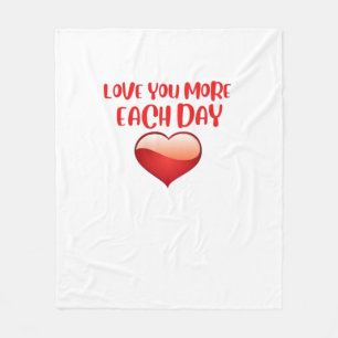 Cobertor De Velo Citação Sentida de Amor Crescente Todos os Dias