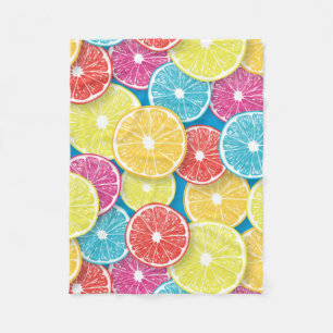 Cobertor De Velo Citrus fruta slices pop