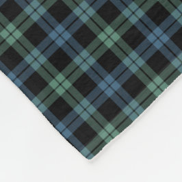Cobertor De Velo Clã Clã Clã Azul-Claro e Verde Tartan Antigo