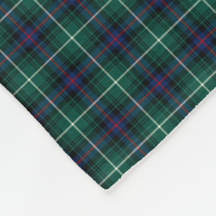 Cobertor De Velo Clã Forest Green de MacDonald e Tartan dos azuis
