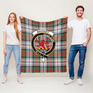 Cobertor De Velo Clã MacDuff Vestido Antigo Xadrez Tartan