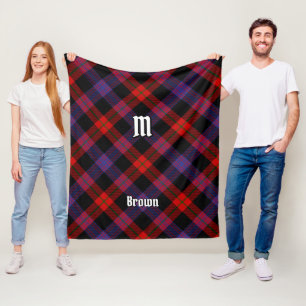 Cobertor De Velo Clan Brown Tartan