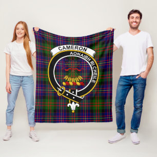 Cobertor De Velo Clan Cameron Da Erracht Modern Tartan Xadrez