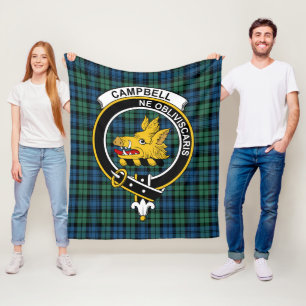 Cobertor De Velo Clan Campbell Ancient Tartan Xadrez