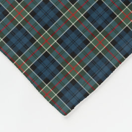 Cobertor De Velo Clan Colquhoun Marinho Blue e Red Tartan
