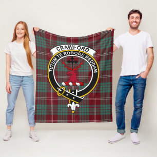 Cobertor De Velo Clan Crawford Modern Tartan Xadrez