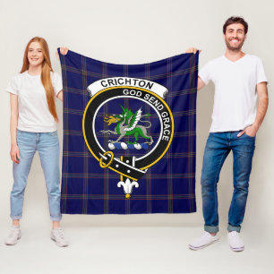 Cobertor De Velo Clan Crichton Tartan Xadrez