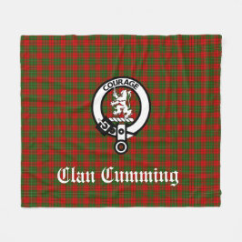 Cobertor De Velo Clan Cumming Crest Crachá e Tartan