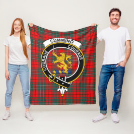 Cobertor De Velo Clan Cumming Modern Tartan Xadrez