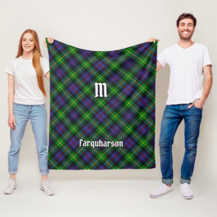 Cobertor De Velo Clan Farquharson Tartan Fleece Blanket
