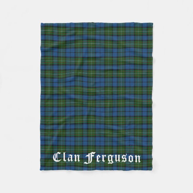 Cobertor De Velo Clan Ferguson Tartan (Frente)