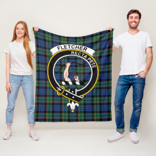 Cobertor De Velo Clan Fletcher Ancient Tartan Xadrez