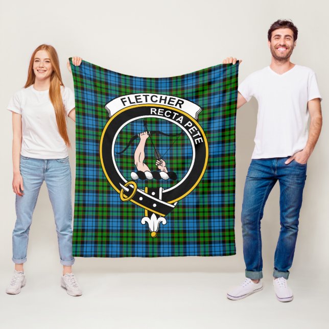 Cobertor De Velo Clan Fletcher Tartan Xadrez (In Situ)