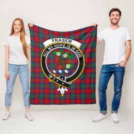 Cobertor De Velo Clan Fraser da Xadrez Altyre Tartan