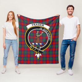 Cobertor De Velo Clan Fraser de Lovat (Fraser de Altyre) Tartan Pla