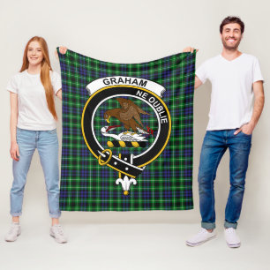 Cobertor De Velo Clan Graham da Xadrez moderna de Montrose Tartan