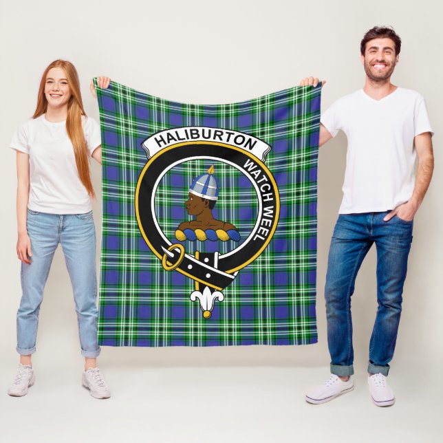 Cobertor De Velo Clan Haliburton Tartan Xadrez (In Situ)