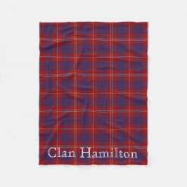 Cobertor De Velo Clan Hamilton Tartan Fleece Blanket