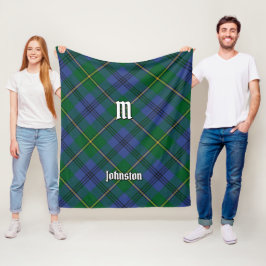 Cobertor De Velo Clan Johnston Tartan Fleece Blanket