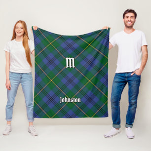 Cobertor De Velo Clan Johnston Tartan Fleece Blanket