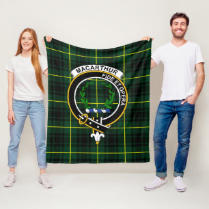 Cobertor De Velo Clan MacArthur Modern Tartan Xadrez