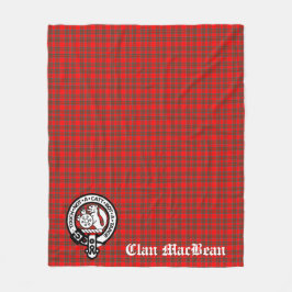 Cobertor De Velo Clan MacBean Crest Crachá e Tartan
