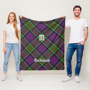 Cobertor De Velo Clan MacDonald do Clanranald Tartan Fleece Blanket