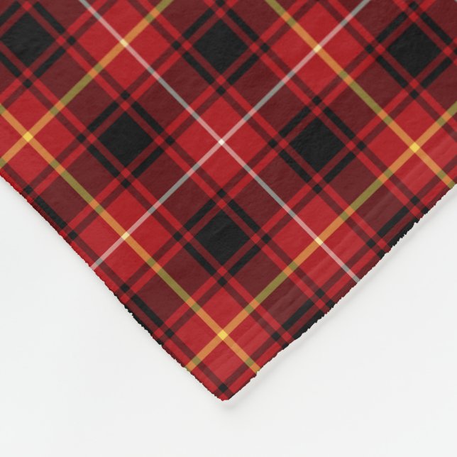 Cobertor De Velo Clan MacIver Tartan Red Xadrez Escocesa (Quina)