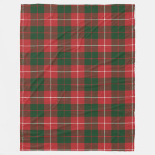 Cobertor De Velo Clan MacKinnon Xadrez Tartan Red Green Check