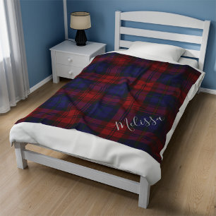 Cobertor De Velo Clan MacLachlan Xadrez Tartan Personalizado