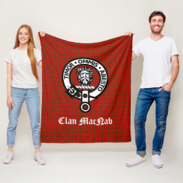 Cobertor De Velo Clan MacNab Crest Crachá e Tartan