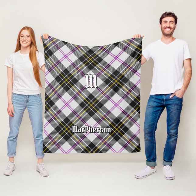 Cobertor De Velo Clan MacPherson Dress Tartan Fleece Blanket (In Situ)