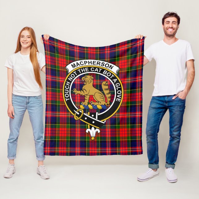 Cobertor De Velo Clan MacPherson Modern Tartan Xadrez (In Situ)