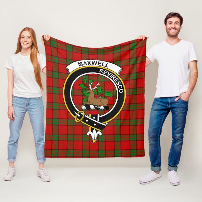 Cobertor De Velo Clan Maxwell Red Tartan Xadrez (In Situ)